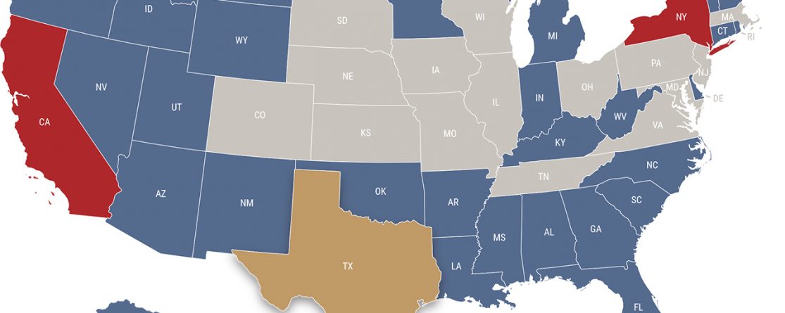 Texas reciprocity map