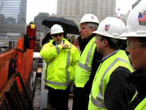 Ron Cuccaro on-site in the aftermath of the World Trade Center attacks in 2001.